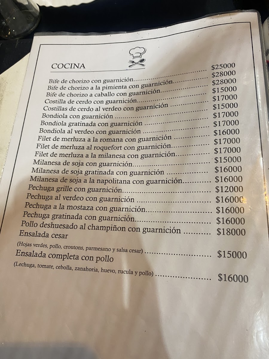 Cafe Bar Cantina Artigas Photo Menu 1