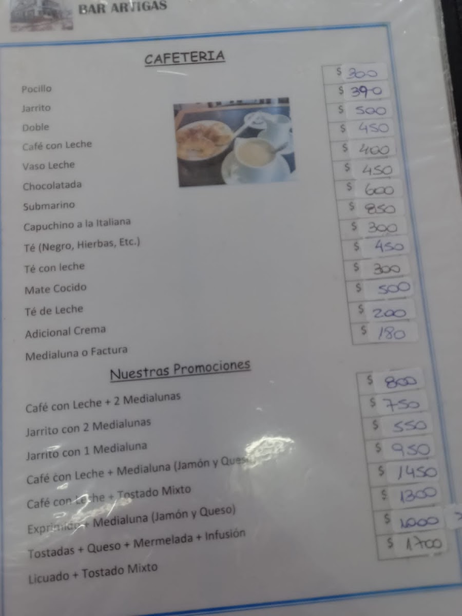 Cafe Bar Cantina Artigas Photo Menu 10