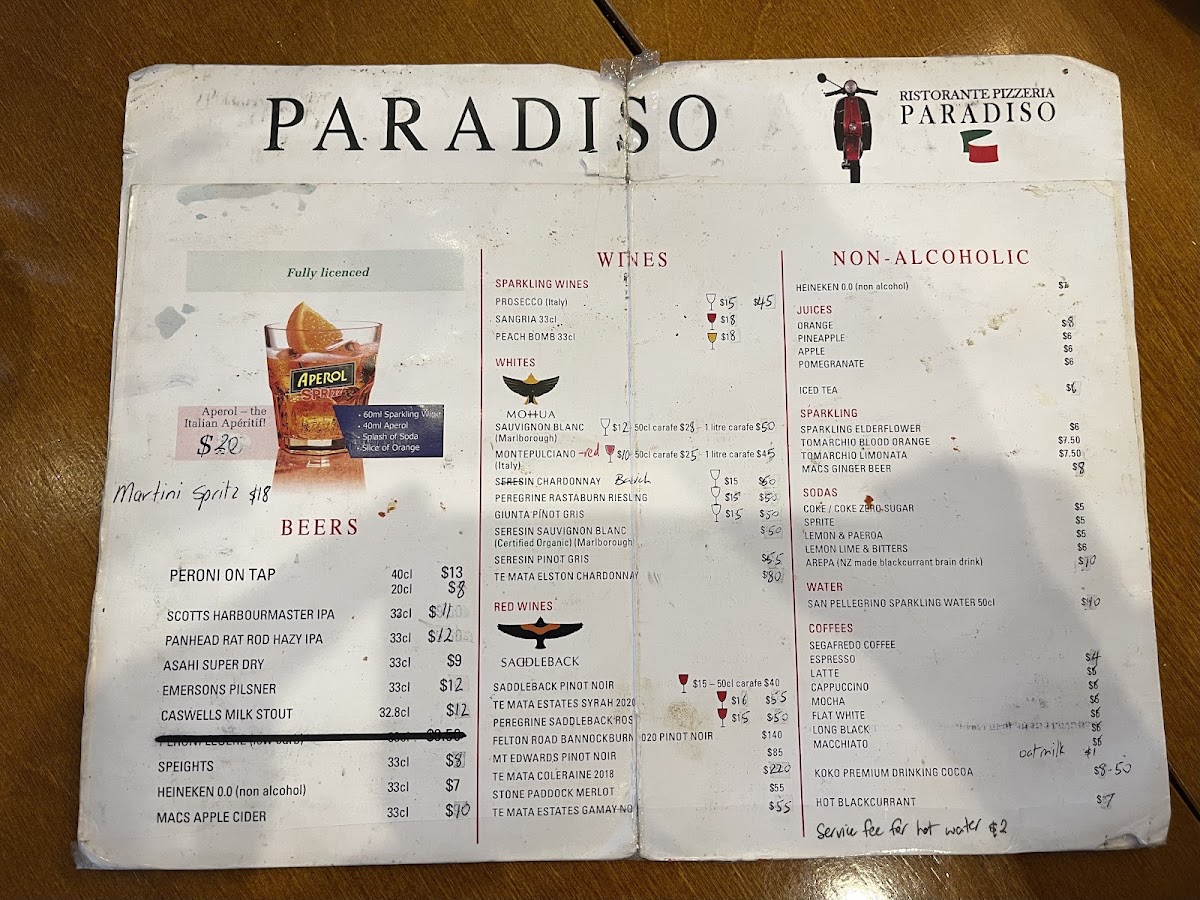 Ristorante Pizzeria Paradiso Photo Menu 10
