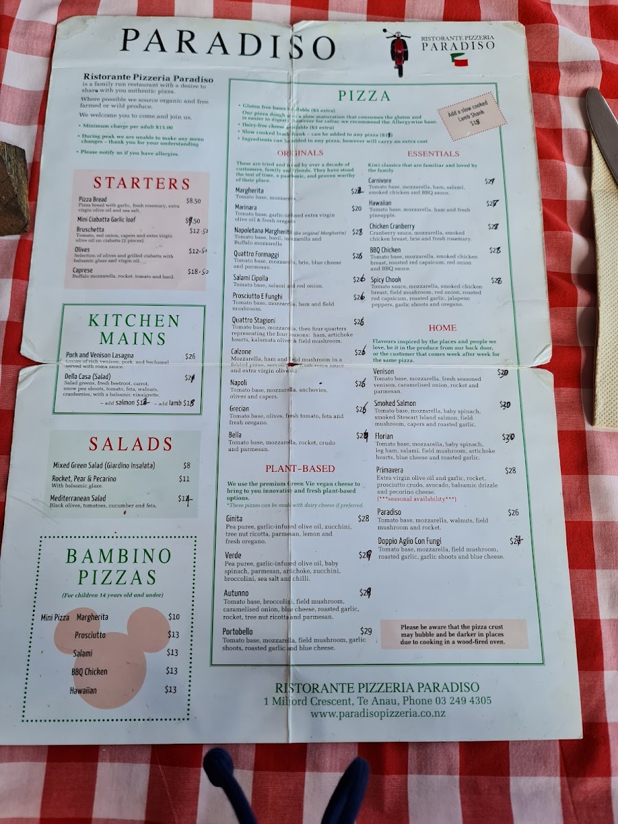 Ristorante Pizzeria Paradiso Photo Menu 8
