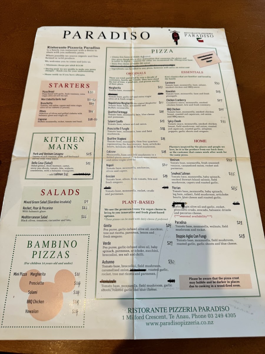 Ristorante Pizzeria Paradiso Photo Menu 9