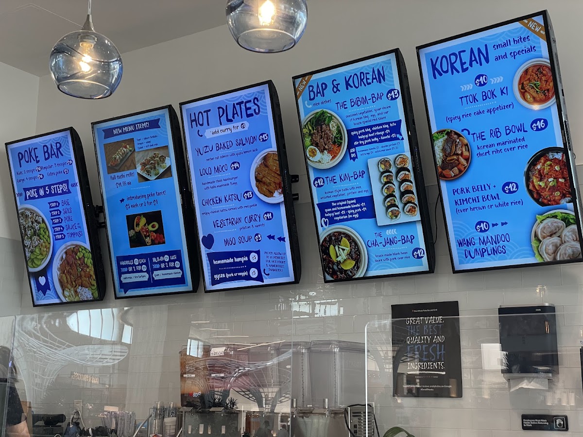 Blue Whale Poke Bar and Grill Photo Menu 1