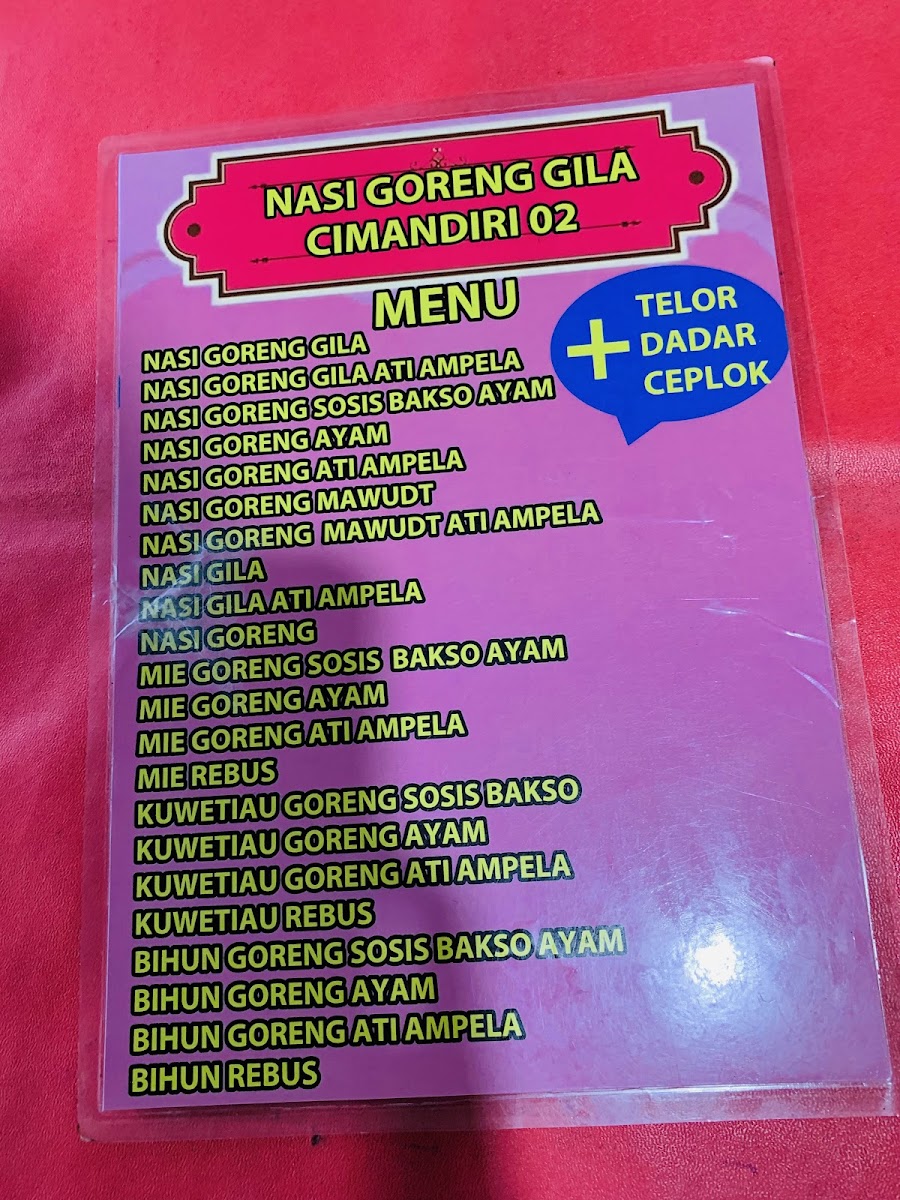 Nasi Goreng Gila Cimandiri Photo Menu 1