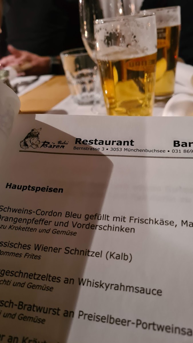 Bären Buchsi Photo Menu 2