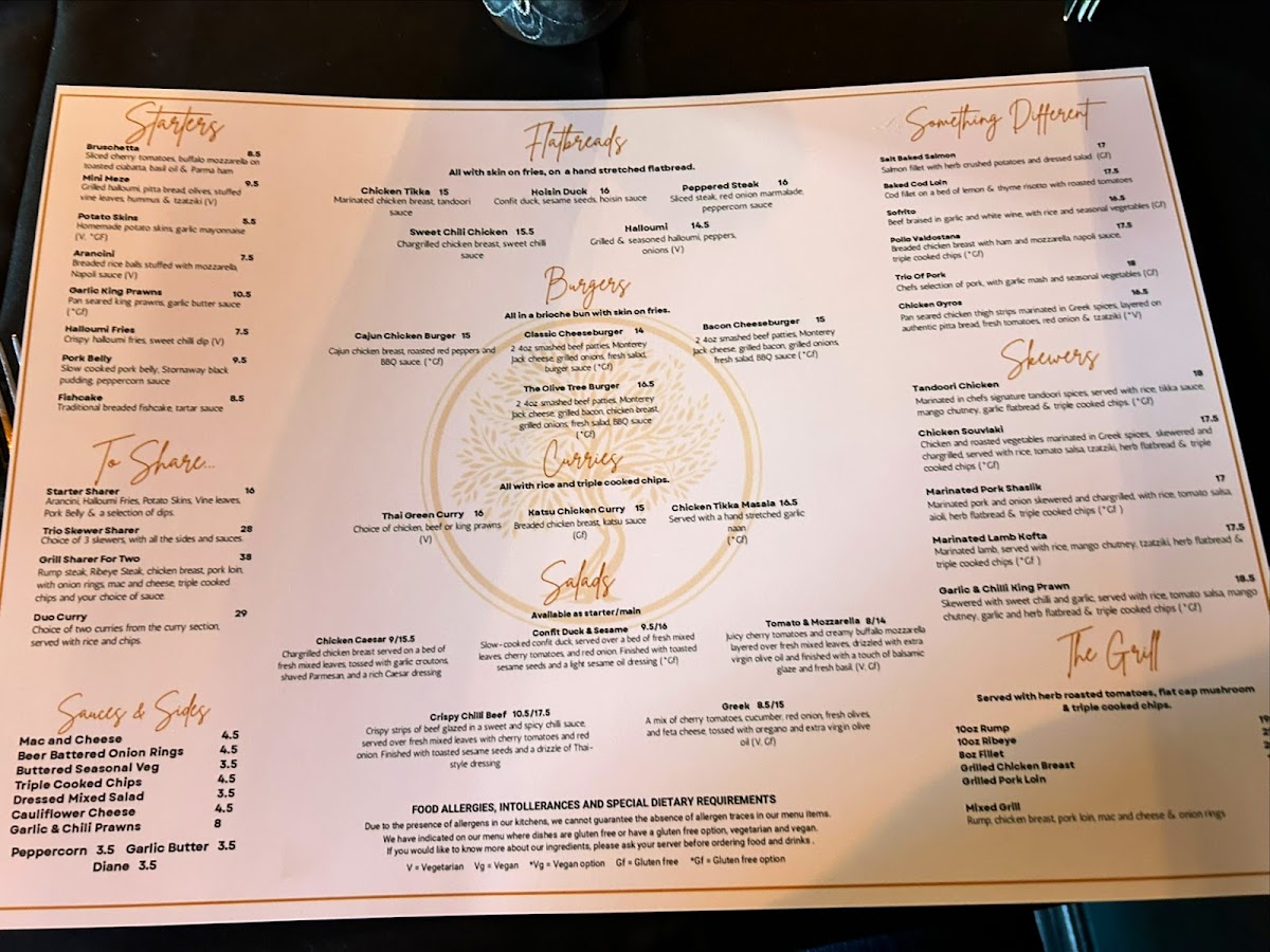 The Olive Tree Photo Menu 2