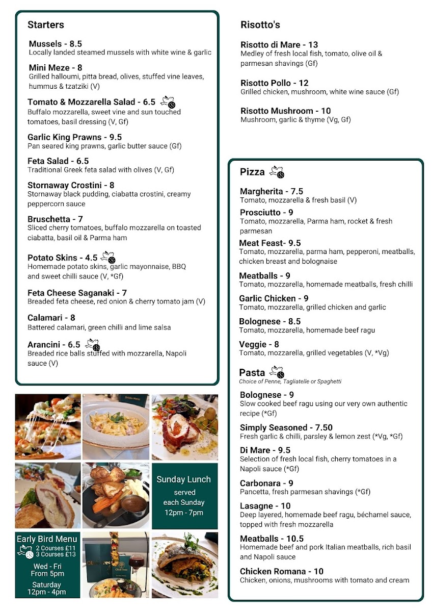 The Olive Tree Photo Menu 3