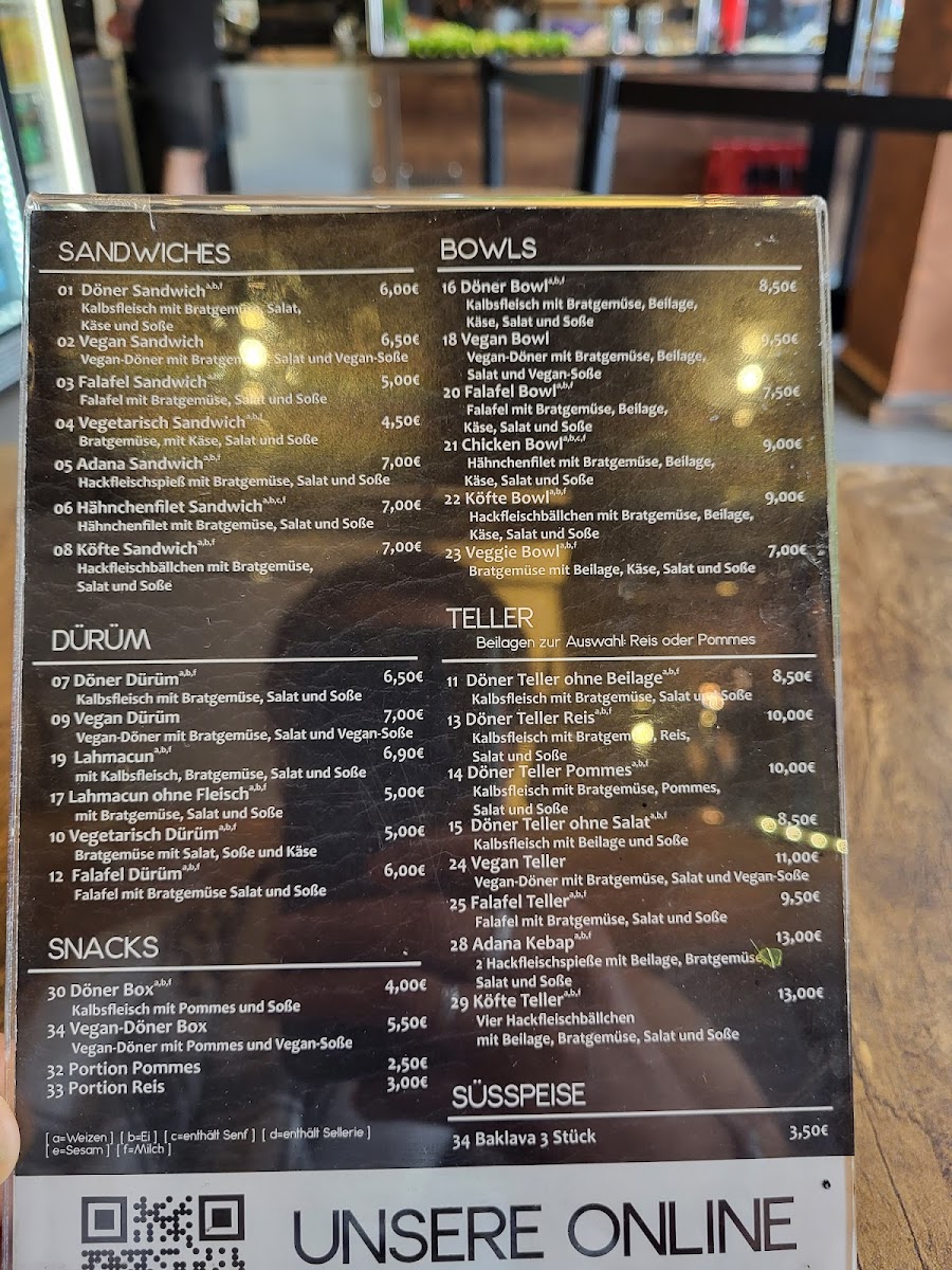 THE KEBAP Wiesbaden Photo Menu 2