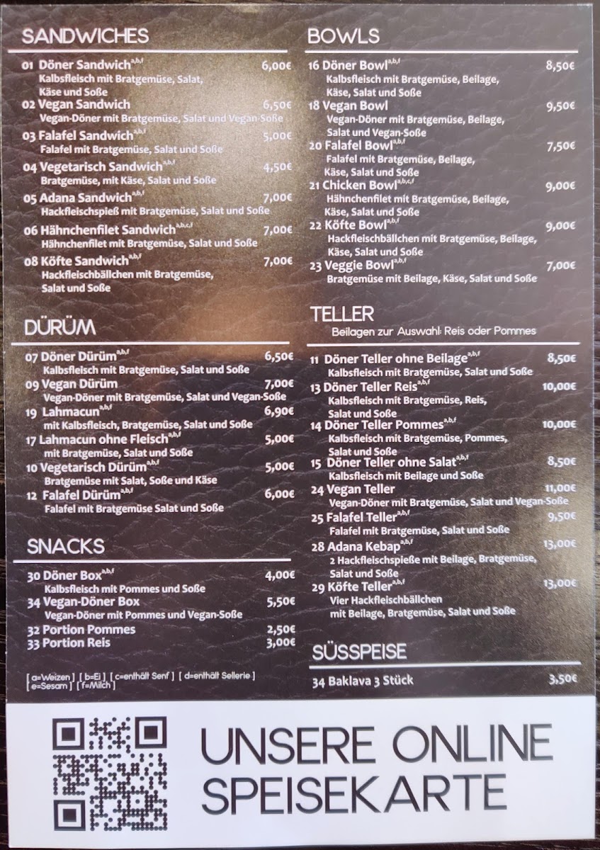 THE KEBAP Wiesbaden Photo Menu 3