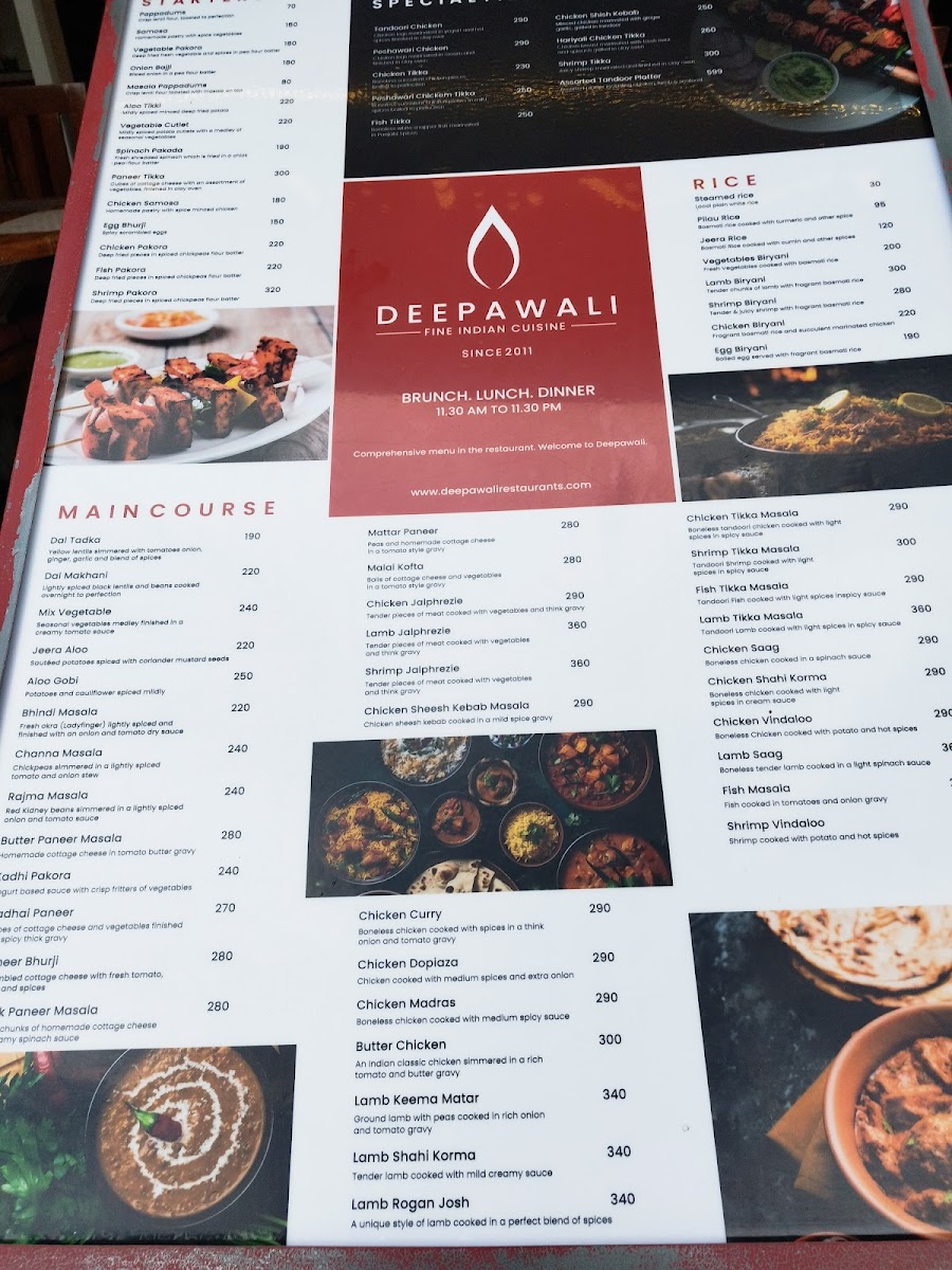 Deepawali Fine Indian Restaurant - Koh Samui Photo Menu 10