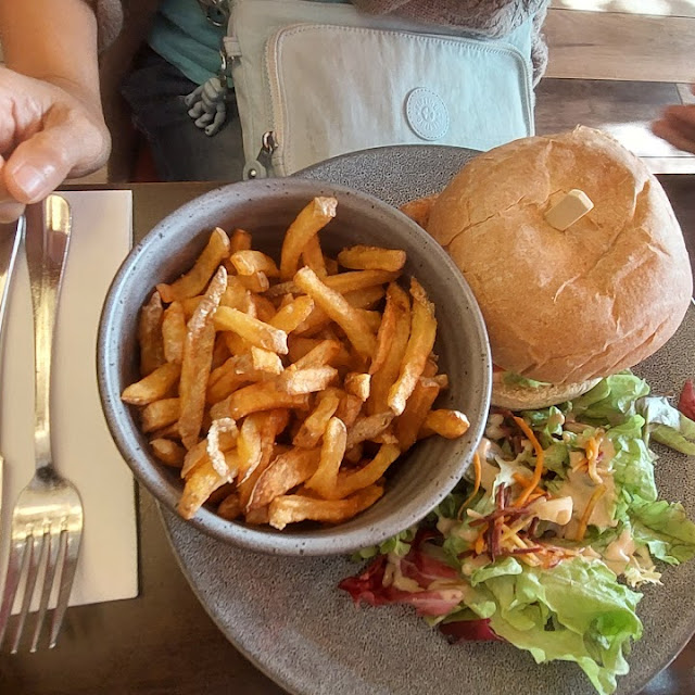 Fish Burger and Fries