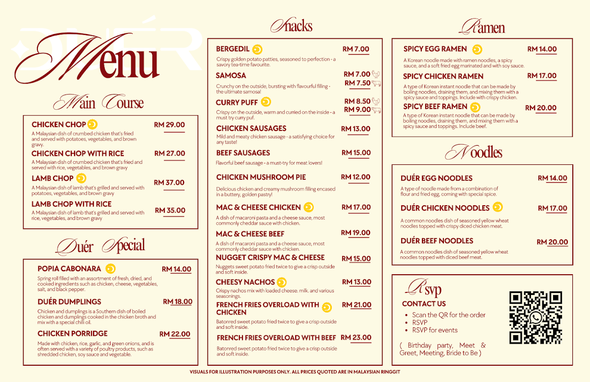 Duer Cafe Cyberjaya • Flagship Store Photo Menu 2
