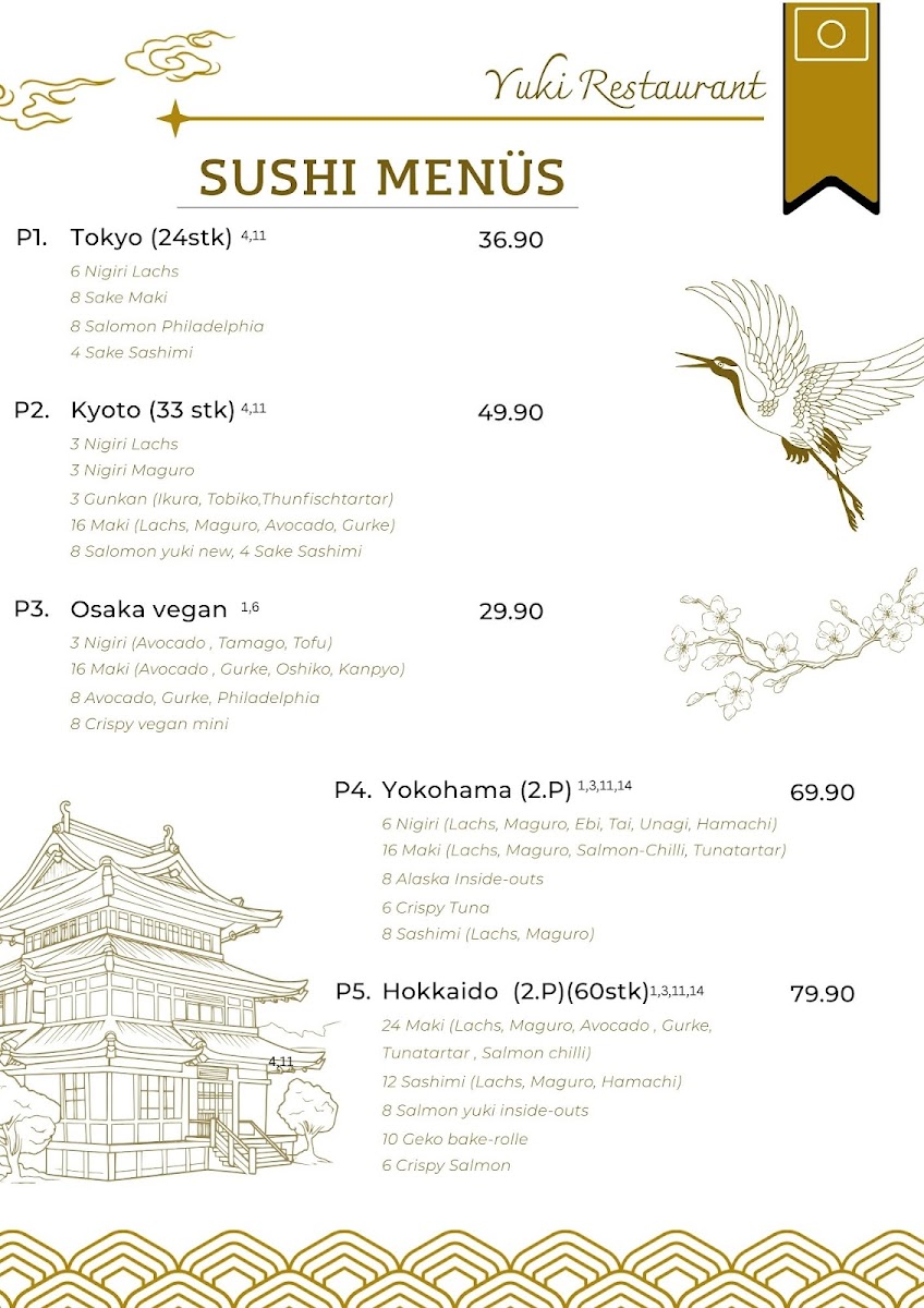 Yuki Pan Asia & Sushi Bar Photo Menu 9