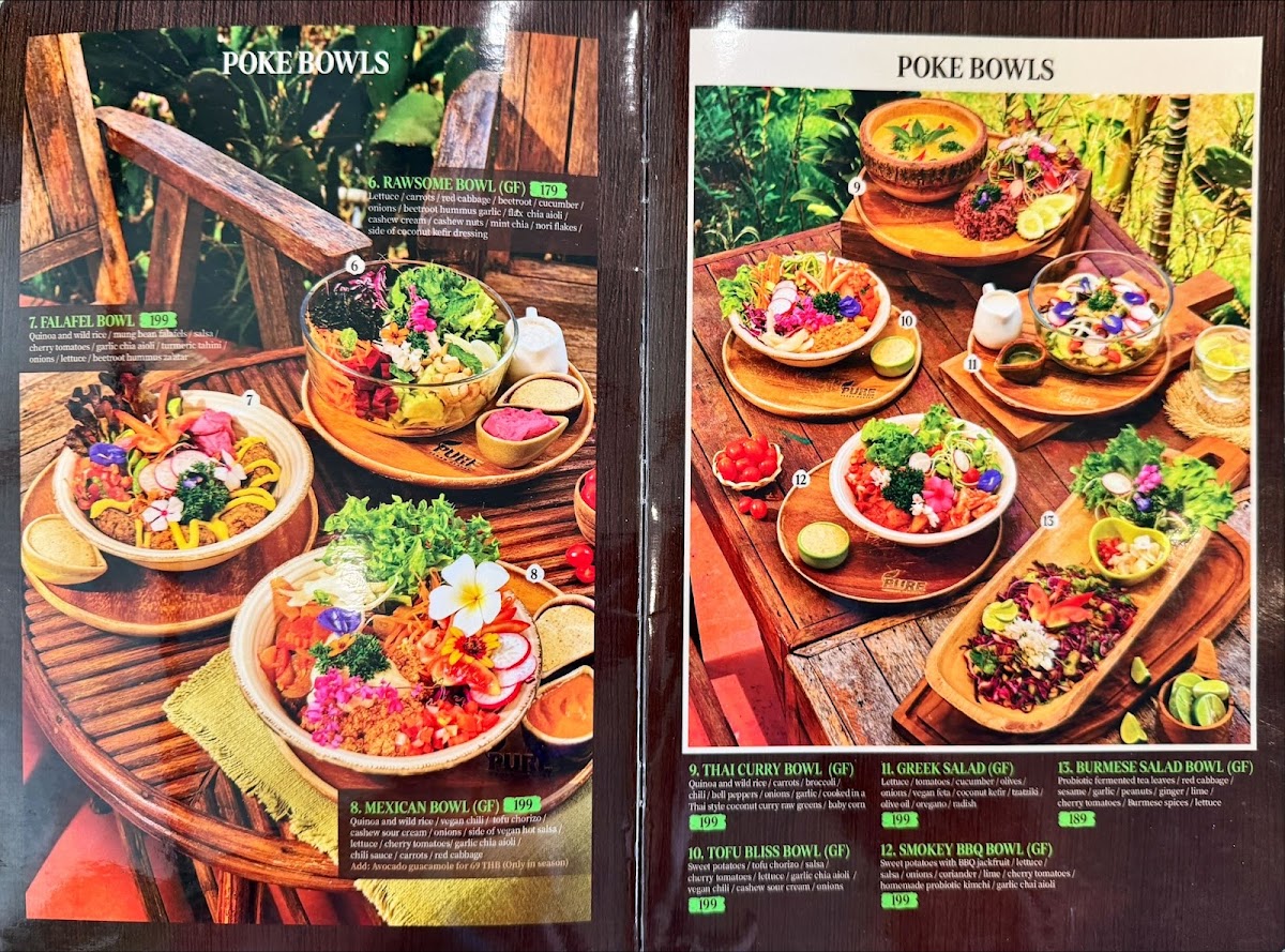 Pure Vegan Heaven Photo Menu 2