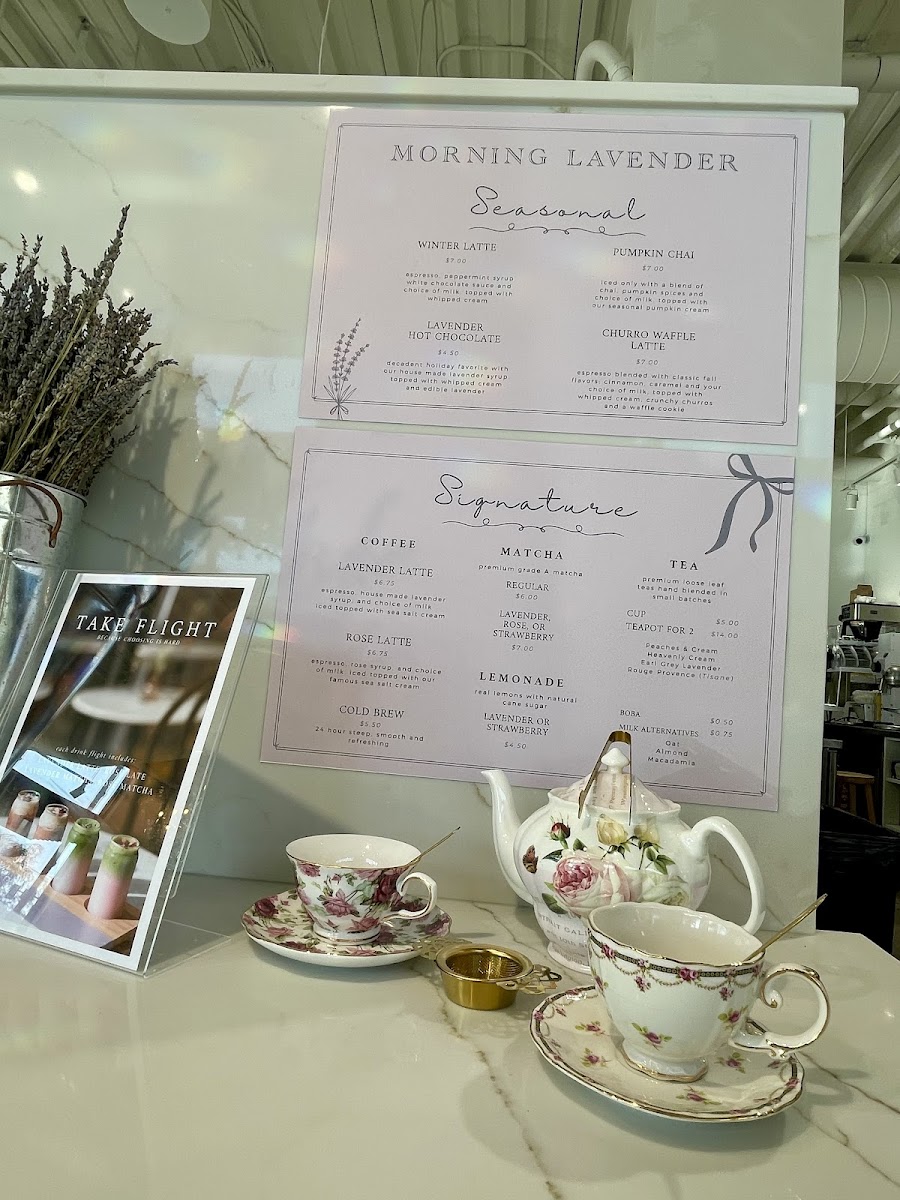 Morning Lavender Boutique & Cafe Photo Menu 2