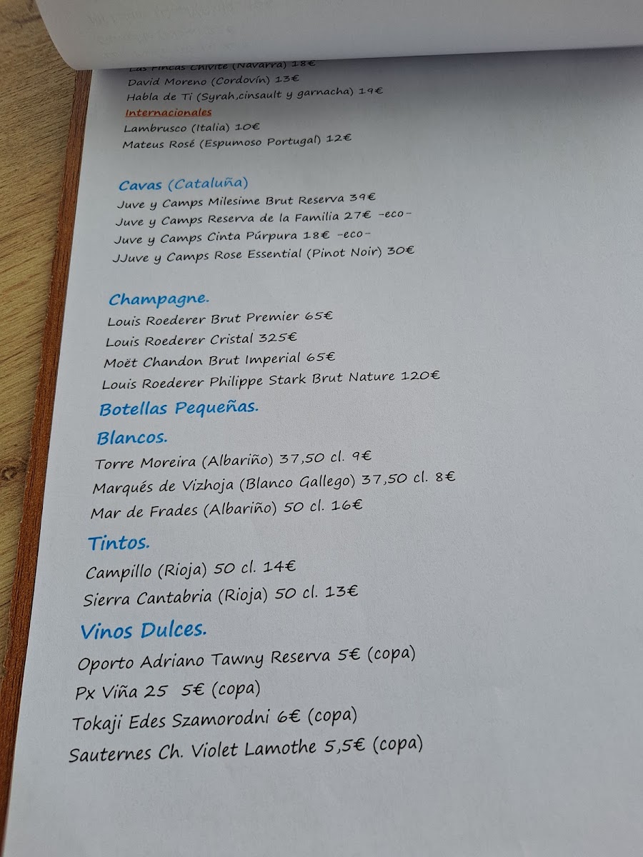 Restaurante El Pescador Photo Menu 2