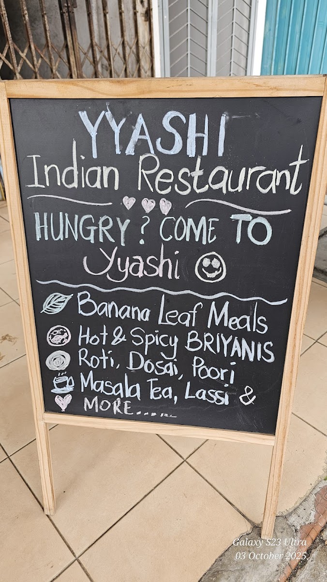 Yyashi Indian Restaurant Photo Menu 10