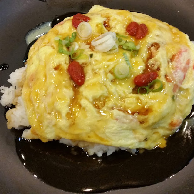 Crab Meat Egg Pork over Rice
