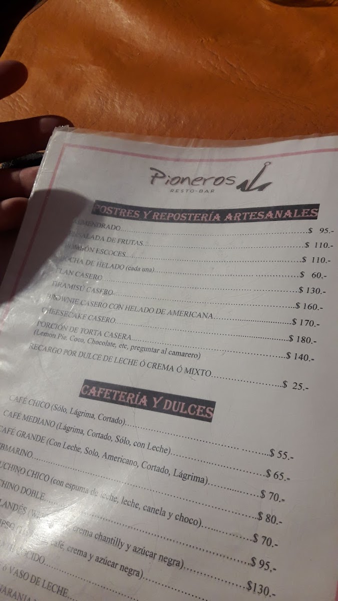Pioneros Resto Bar Photo Menu 2