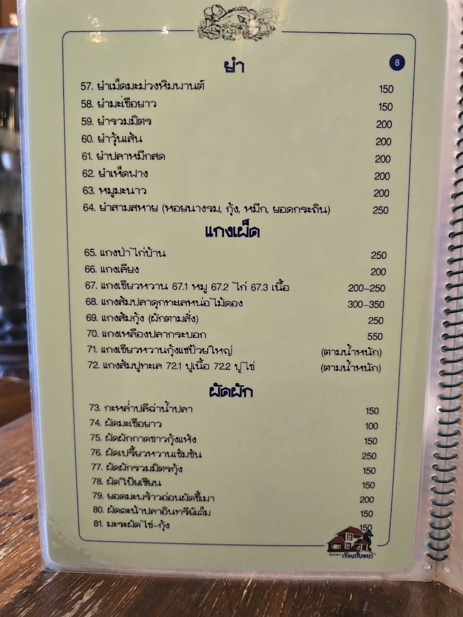 Ruean Panya Restaurant(Samut Sakhon) Photo Menu 8