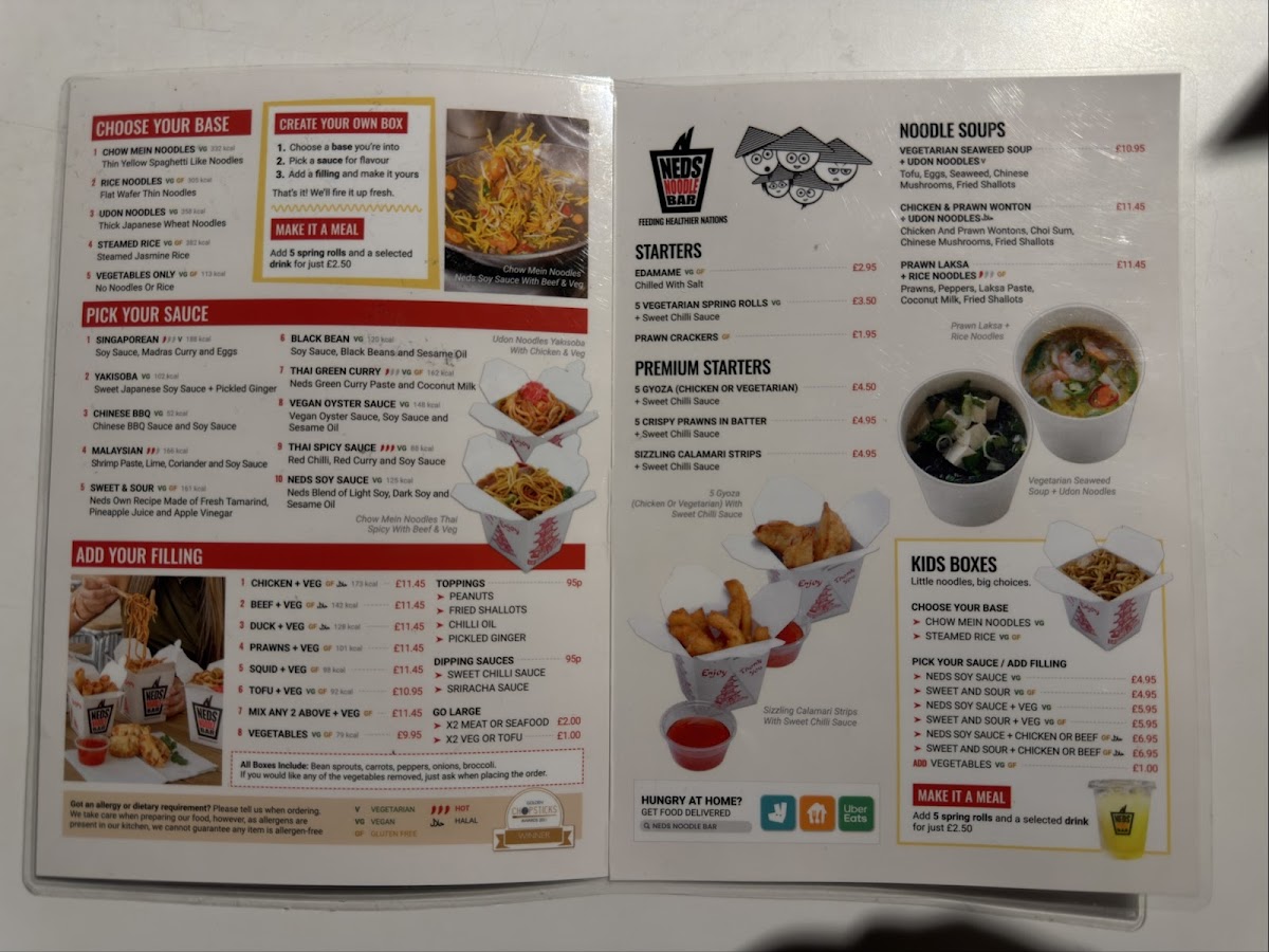 Neds Noodle Bar Photo Menu 1