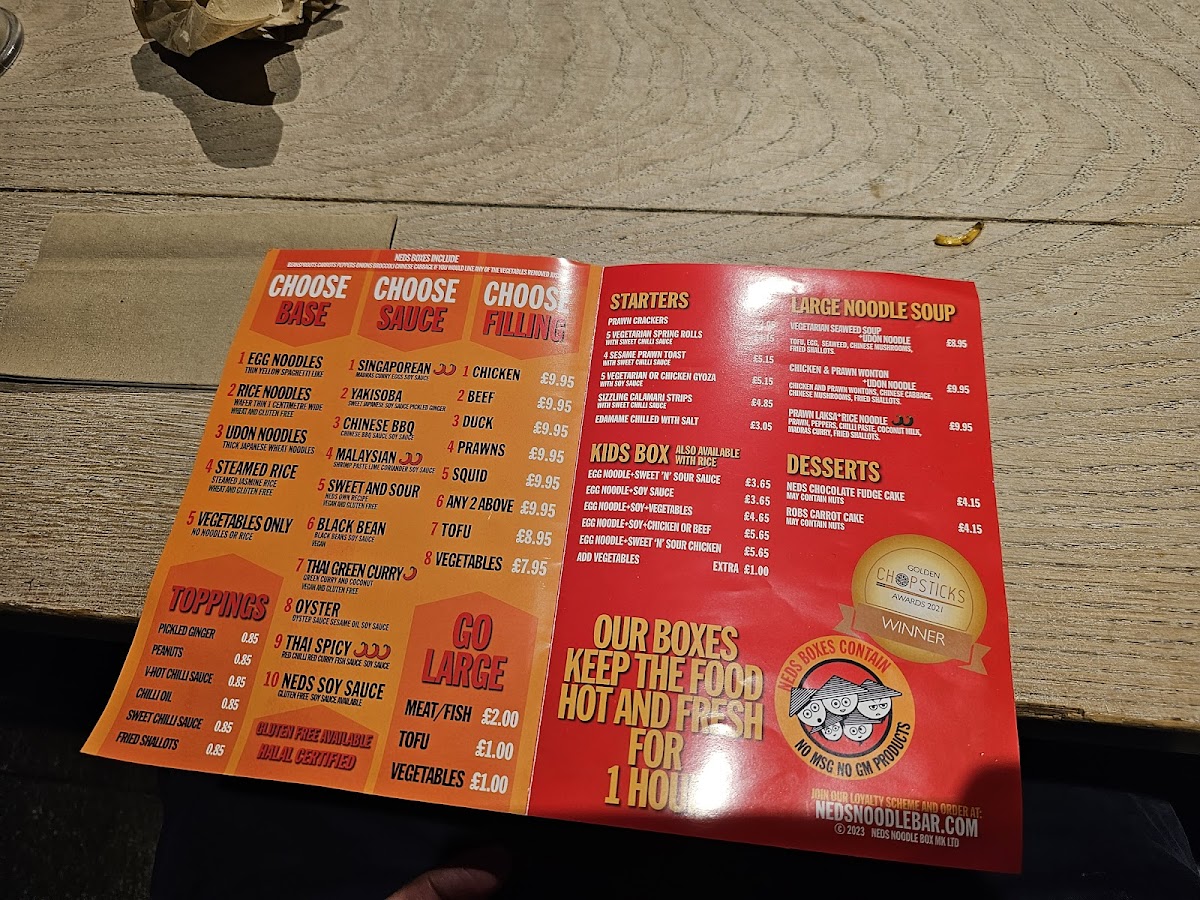 Neds Noodle Bar Photo Menu 4