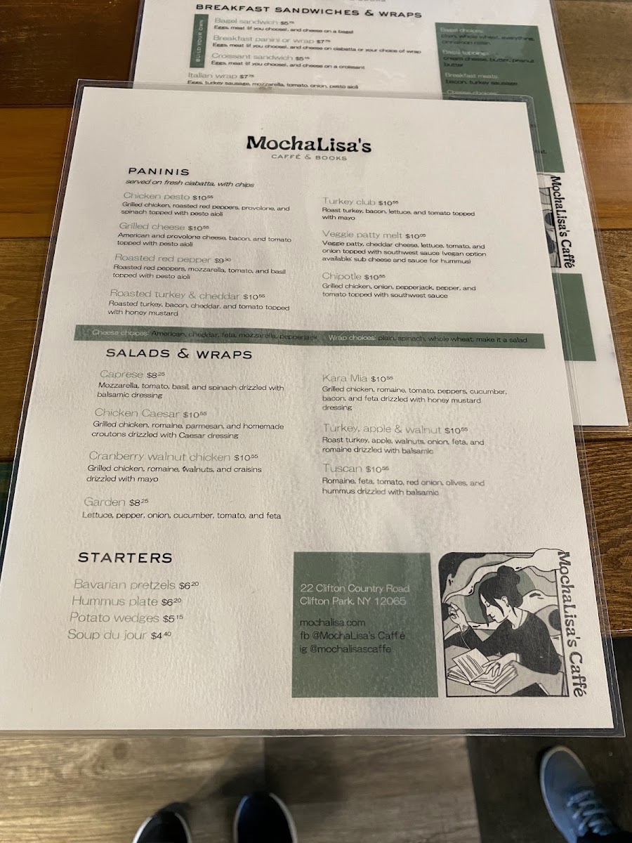 MochaLisa's Caffè & Books (Clifton Park) Photo Menu 10