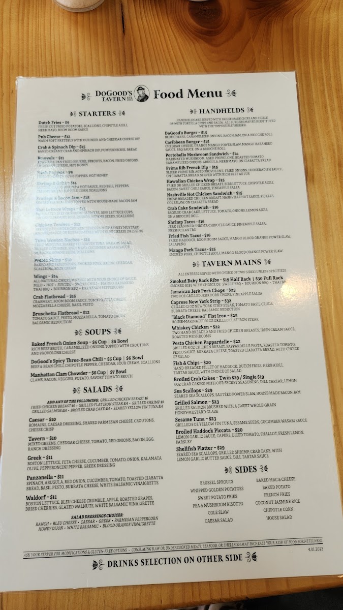 DoGoods Tavern Photo Menu 8
