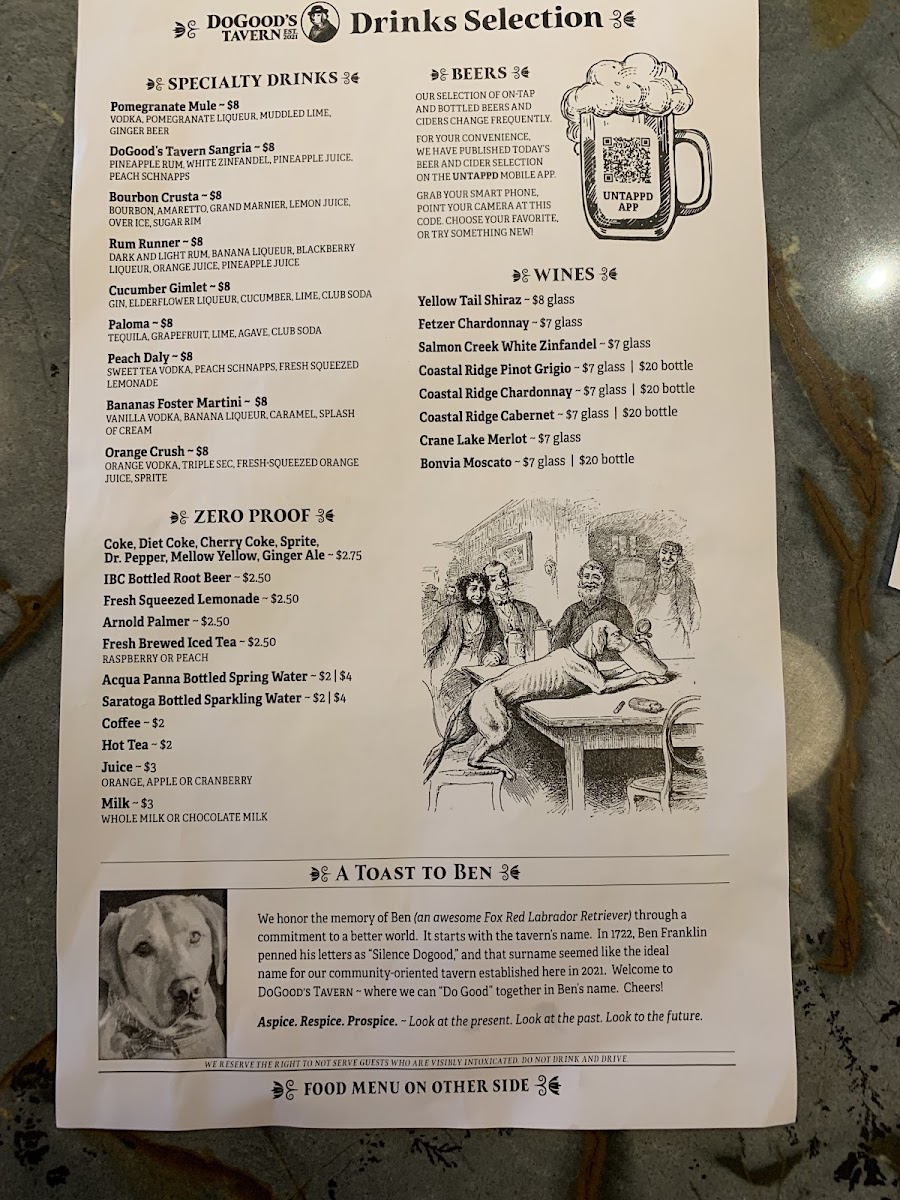 DoGoods Tavern Photo Menu 9