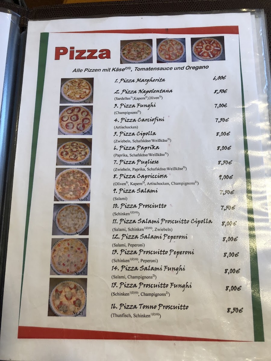 Pizzeria Piccolino Langeoog Photo Menu 2