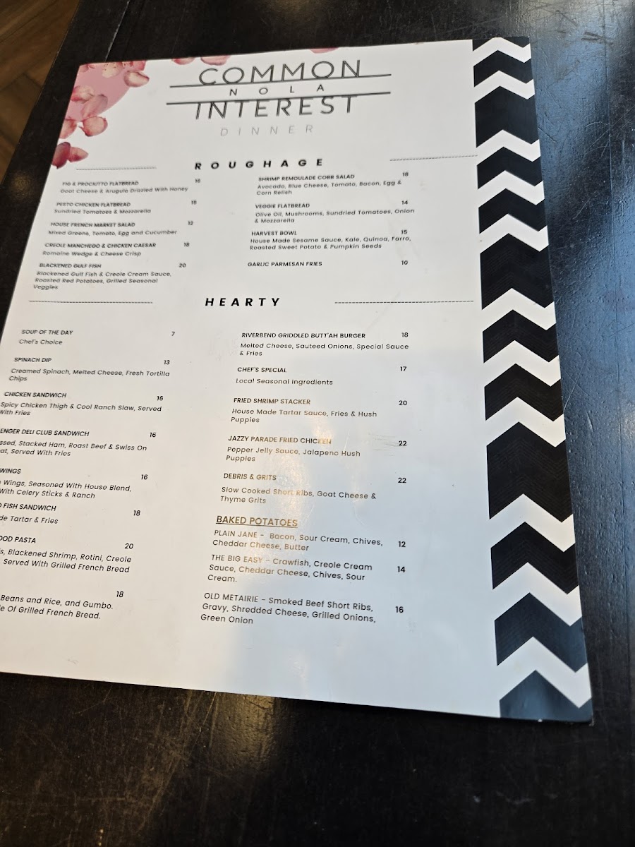 Common Interest Photo Menu 1