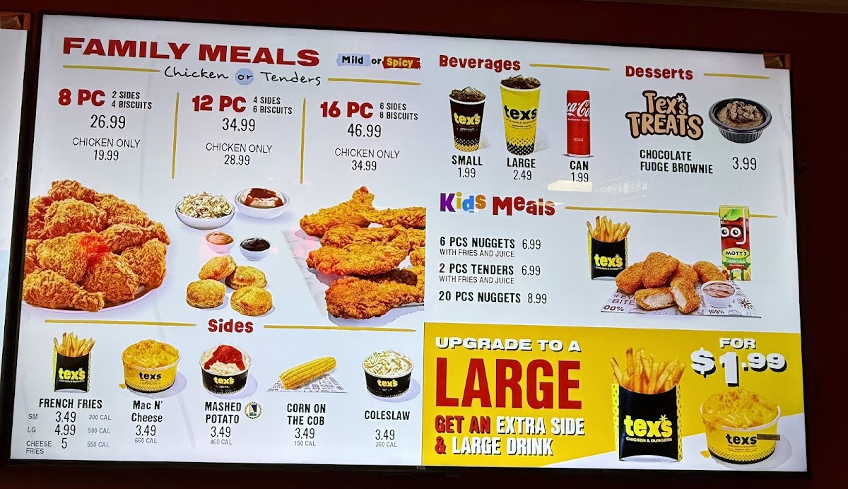 Tex’s Chicken & Burgers Photo Menu 4