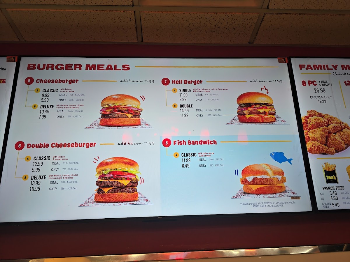 Tex’s Chicken & Burgers Photo Menu 7