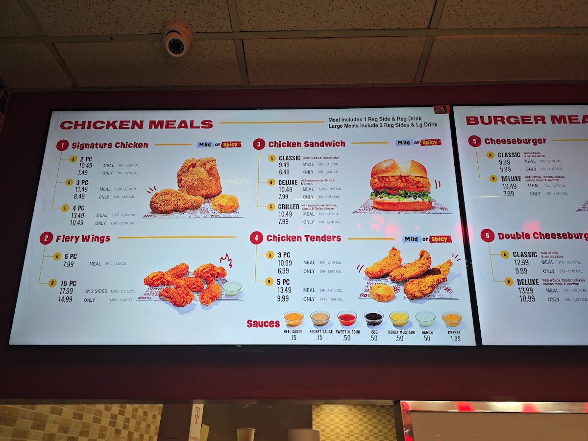 Tex’s Chicken & Burgers Photo Menu 8