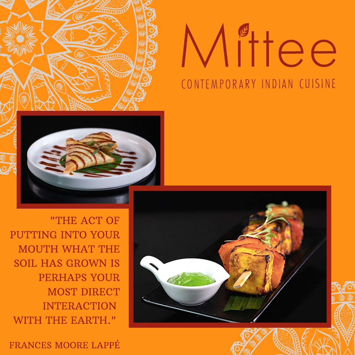 Mittee Indian Restaurant Photo Menu 2