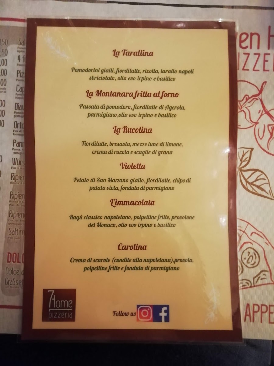 7home Pizzeria Photo Menu 5
