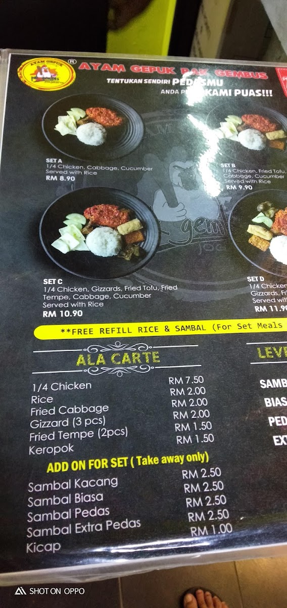 Ayam Gepuk AG Kota Bharu Photo Menu 10