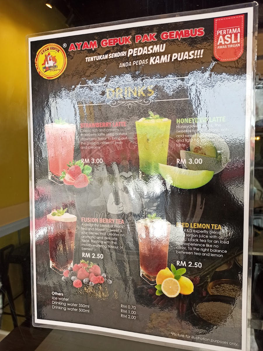 Ayam Gepuk AG Kota Bharu Photo Menu 3