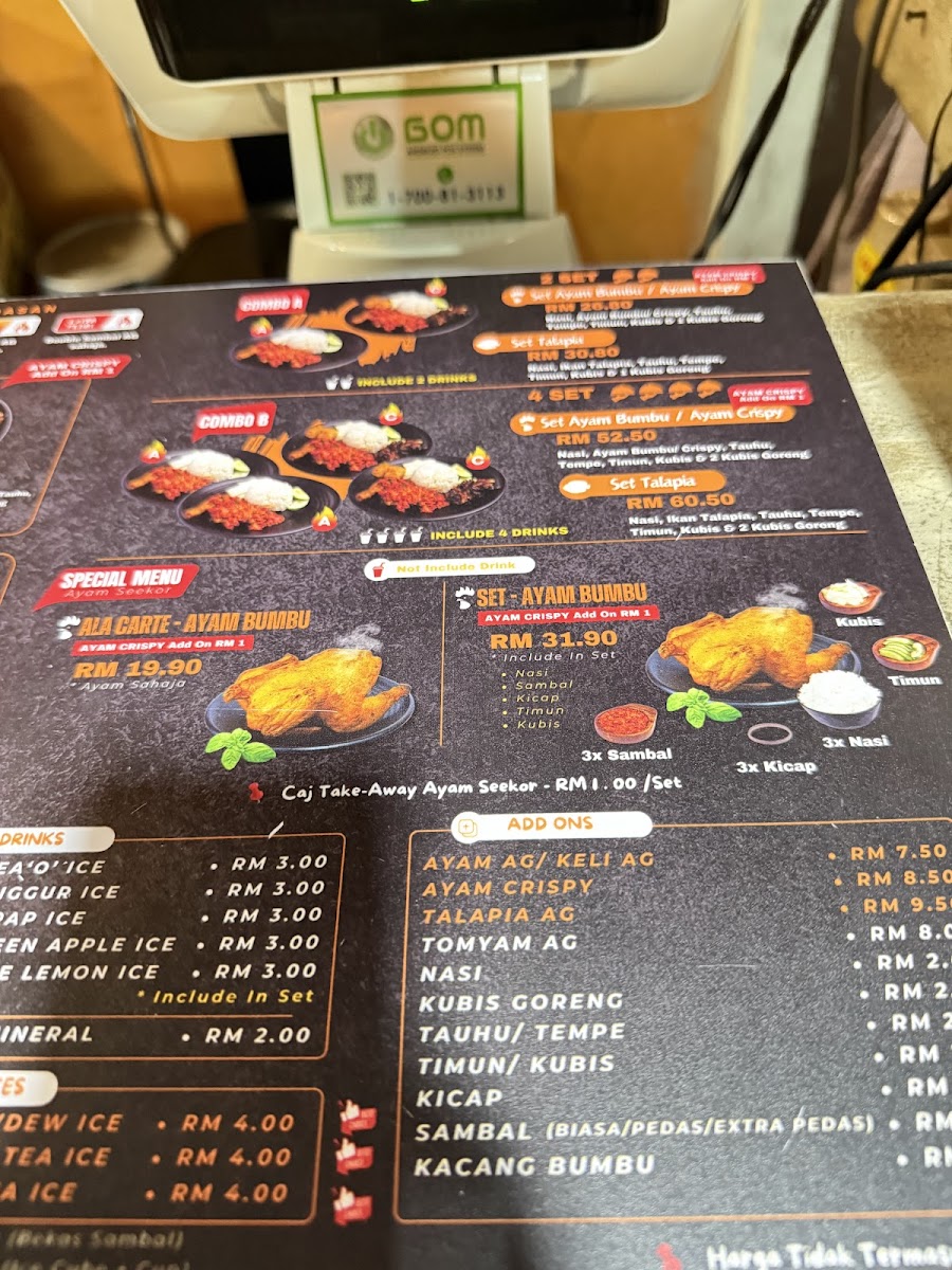 Ayam Gepuk AG Kota Bharu Photo Menu 4