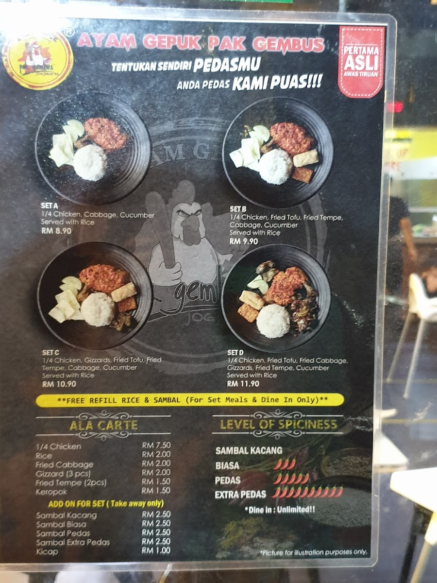 Ayam Gepuk AG Kota Bharu Photo Menu 5