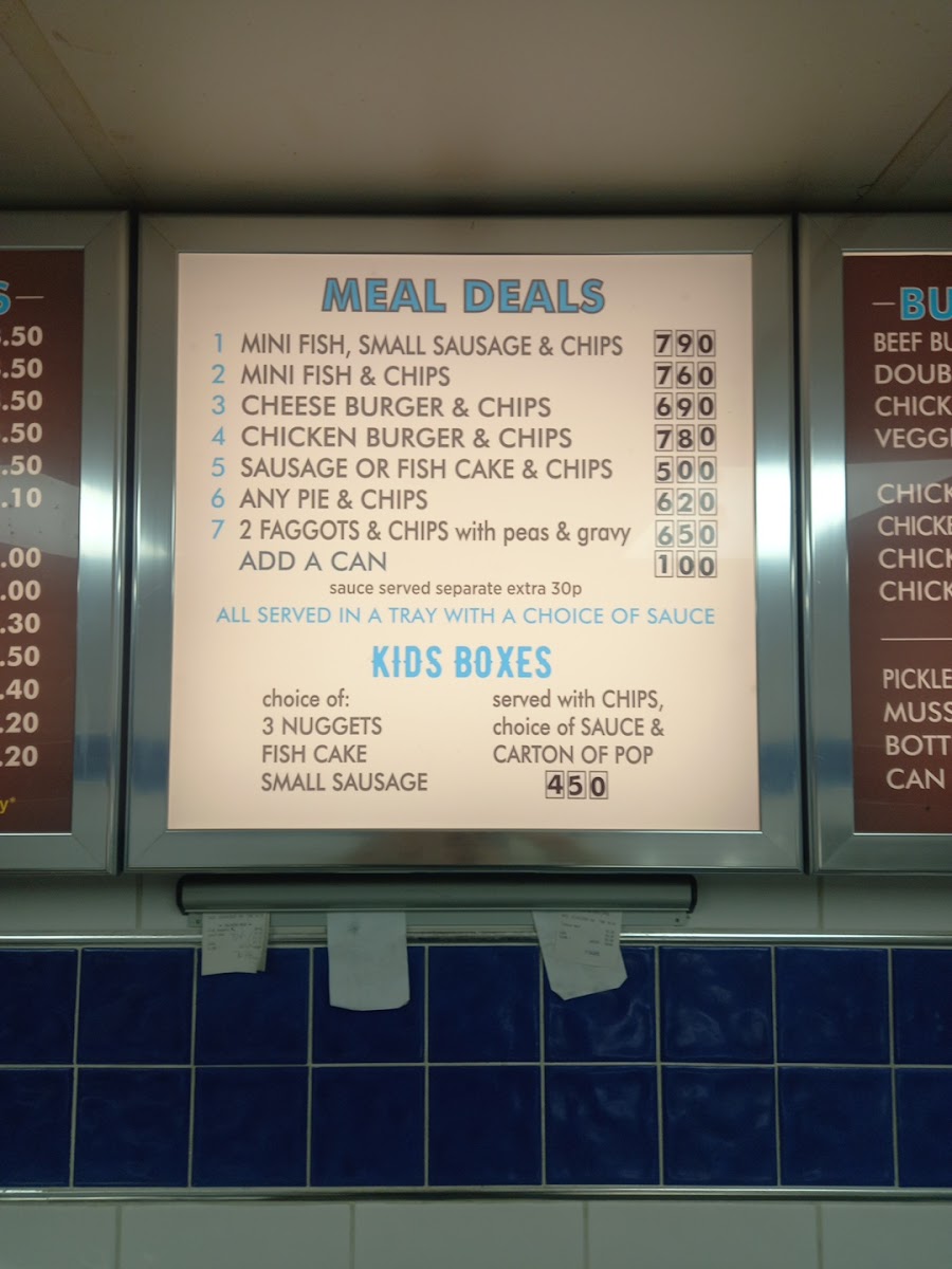 Albrighton Fish & Chips Photo Menu 4