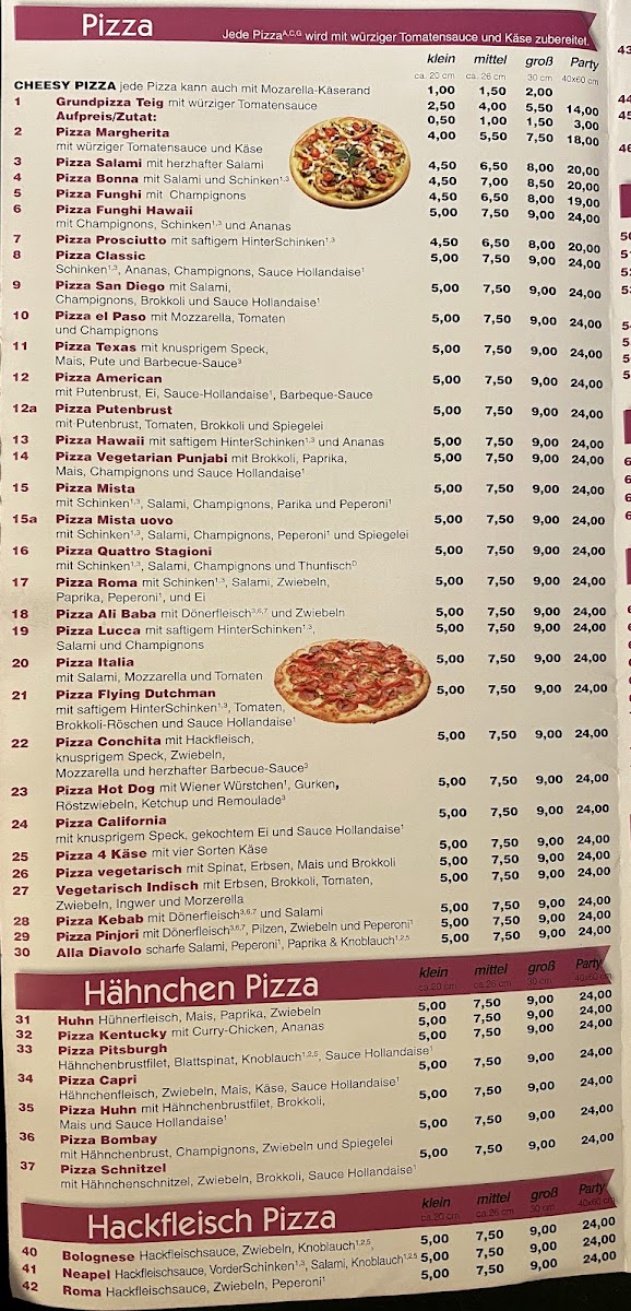 Pizza Service Bombay Photo Menu 4