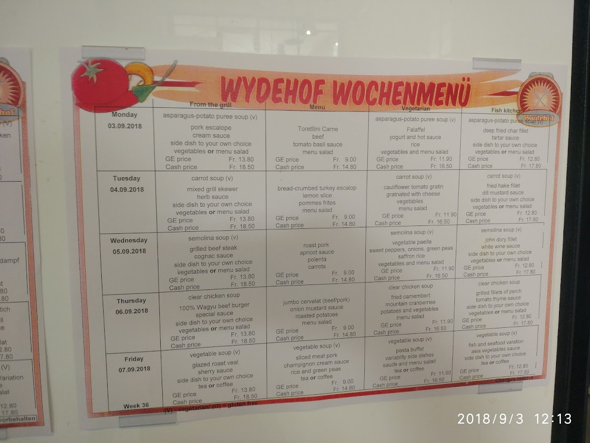 Wydehof Photo Menu 2