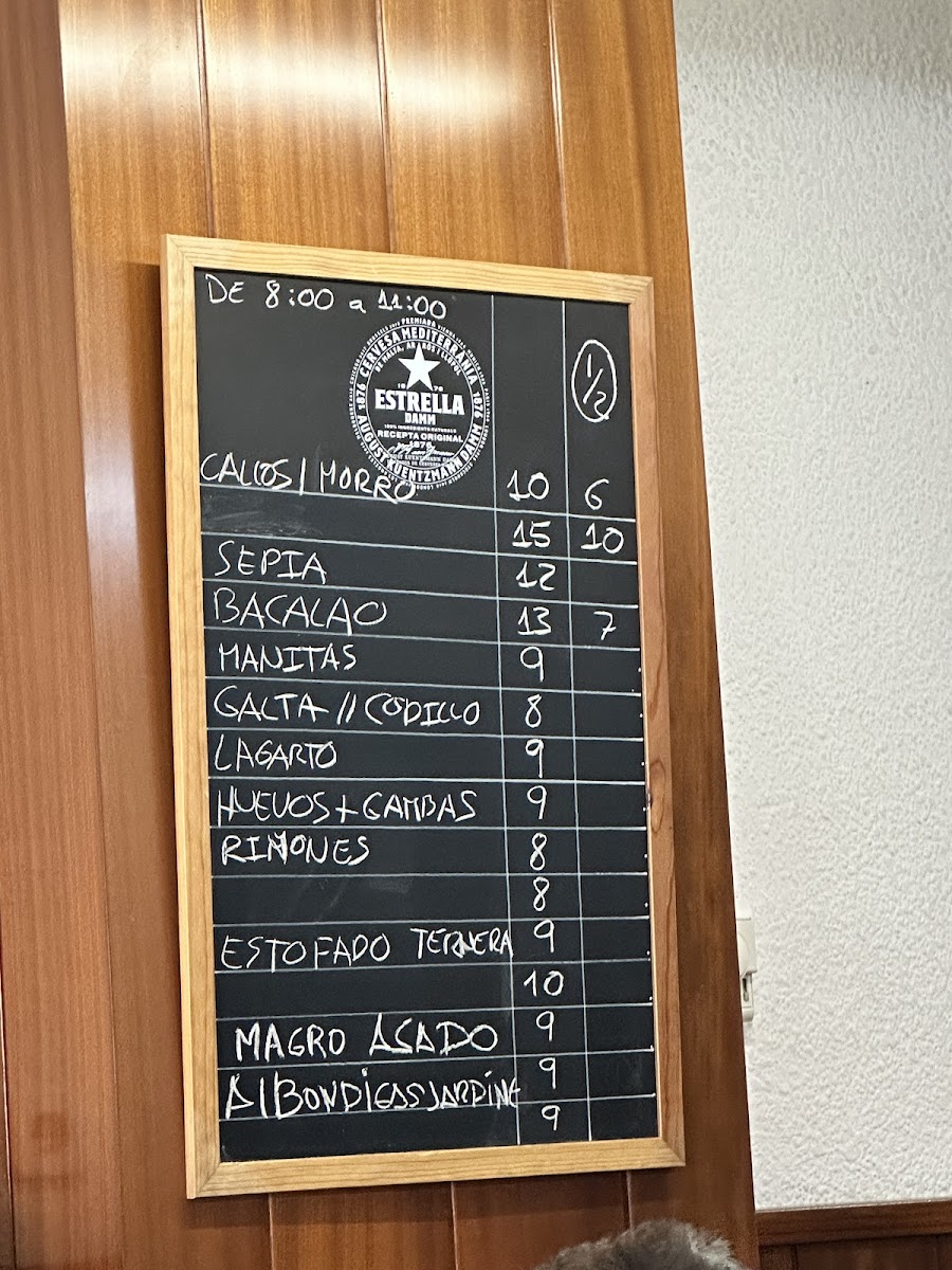 Bar SD Cal Mellado Photo Menu 1