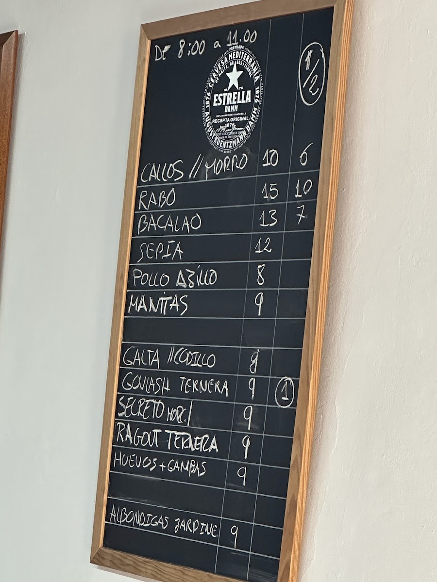 Bar SD Cal Mellado Photo Menu 2