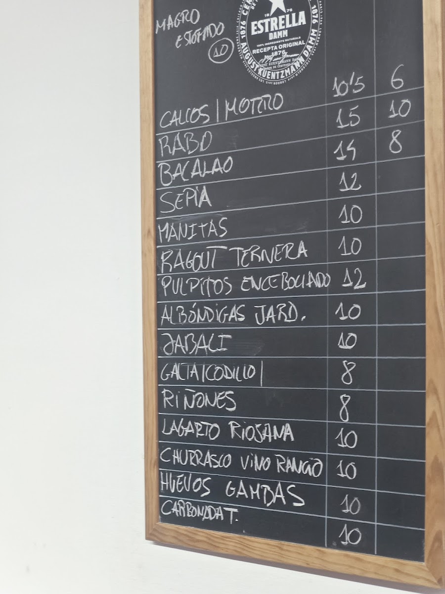 Bar SD Cal Mellado Photo Menu 3