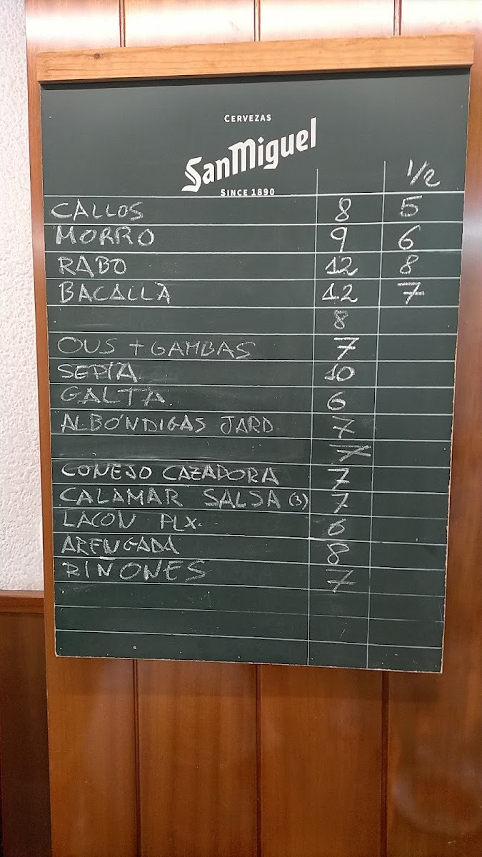 Bar SD Cal Mellado Photo Menu 4