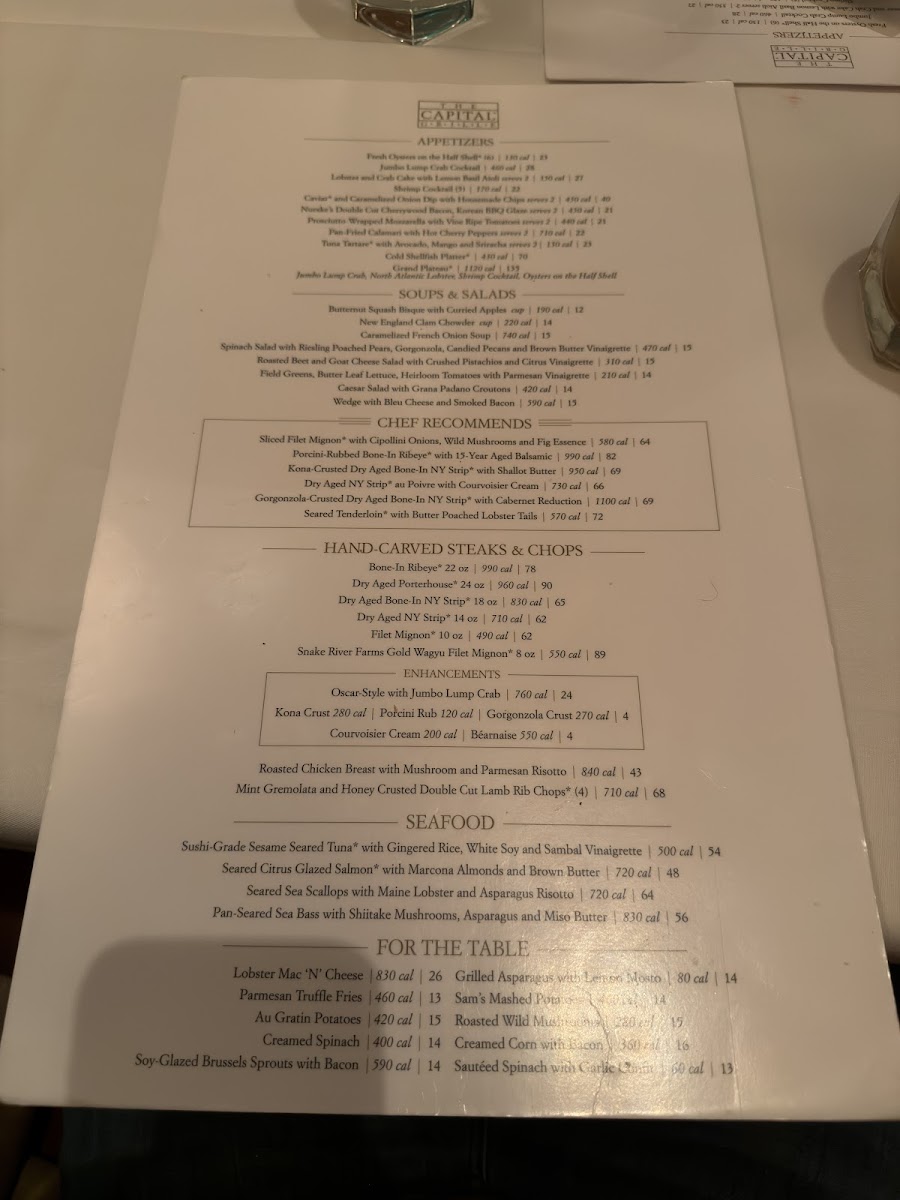 The Capital Grille Photo Menu 3