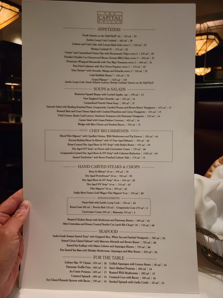 The Capital Grille Photo Menu 4