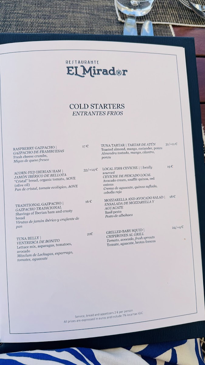 El Mirador Restaurant Photo Menu 9