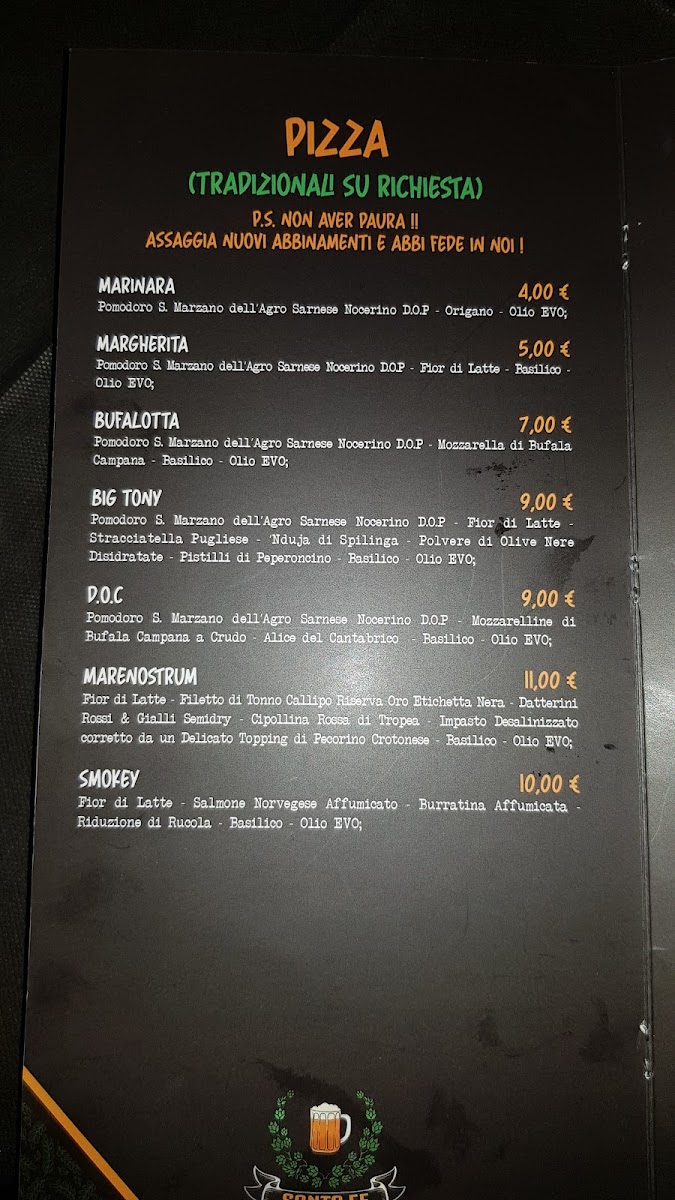 PUB SANTA FE Photo Menu 1